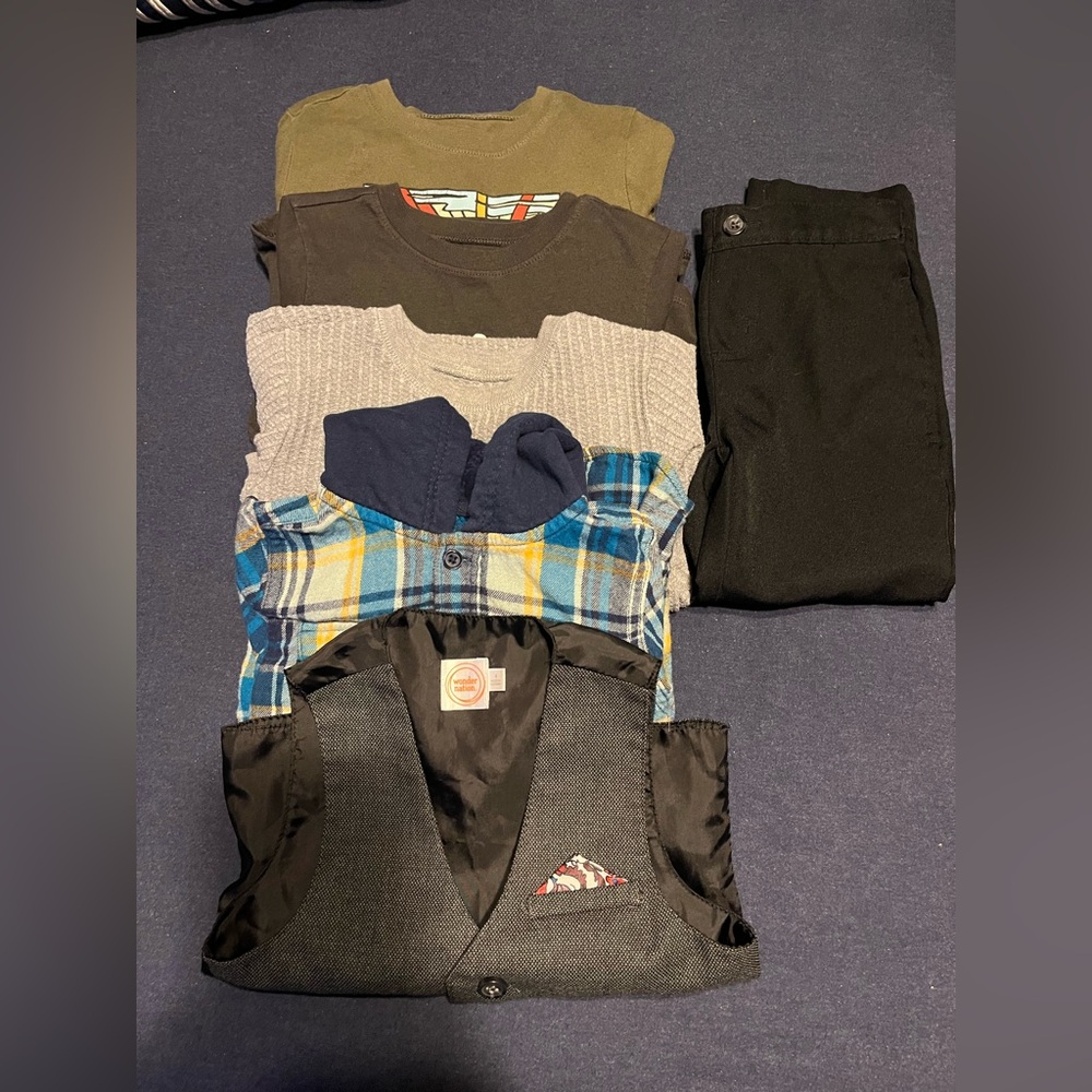 Toddler Boy’s Clothing Bundle with Vest and Pants